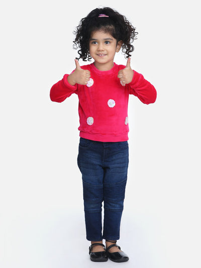 fuchsia Embellished Full Sleeve