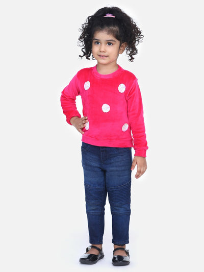 fuchsia Embellished Full Sleeve