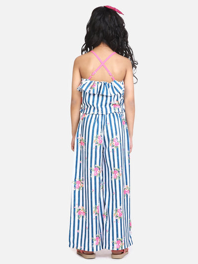 lilpicks Blue Stripe Funky Clothing Set