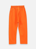 lilpicks Orange  Cotton Kurta Pajama Set