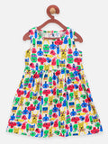 Monster and Muffin Print Pack of 2 Girls Dresses