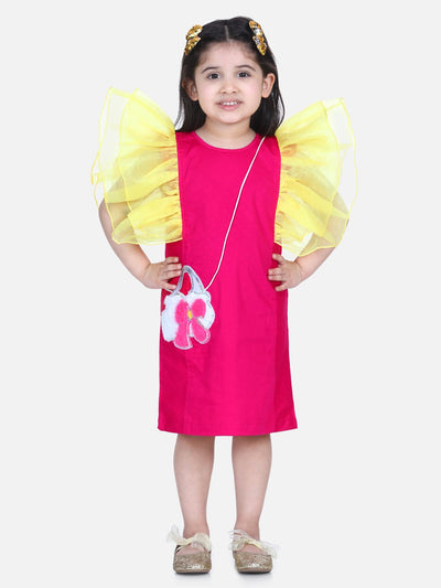 Lilpicks Bag string Ruffles Dress
