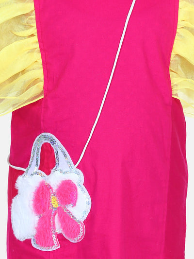 Lilpicks Bag string Ruffles Dress