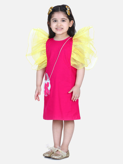 Lilpicks Bag string Ruffles Dress