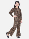 Lilpicks Tiger Print Smocking Clothing Set