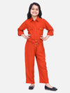 Lilpicks Rust Designer Full Jumpsuit