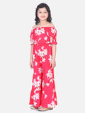 Lilpicks Fuschia Floral Flared Pant Clothing Set