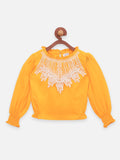 Lilpicks Yellow Pearl Color Full Sleeve Top