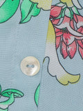Lilpicks Peach Short Sleeve Top and Floral Skirt Set