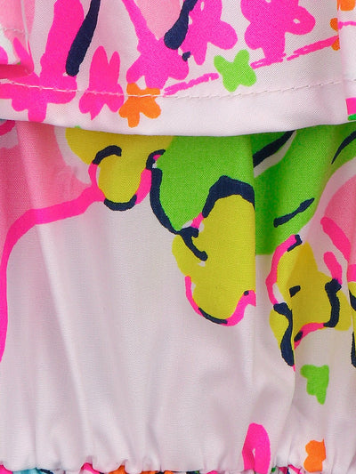 Lilpicks Multi color Floral Fit and Flare Dress