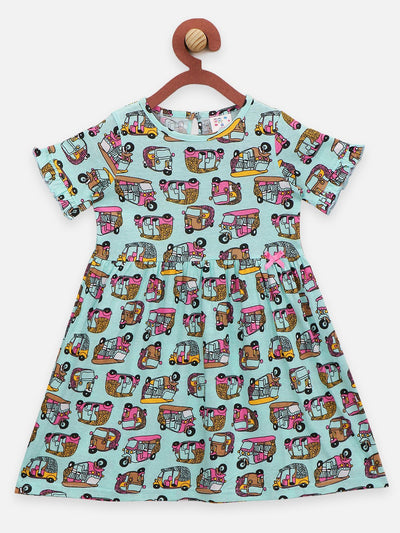 Lilpicks Auto and Skateboard Print Pack of 2 Dress