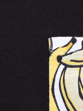 LilPicks Black Tshirt with Banana Print Nightsuit