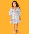 Unicorn Print Sky blue Designer Dress