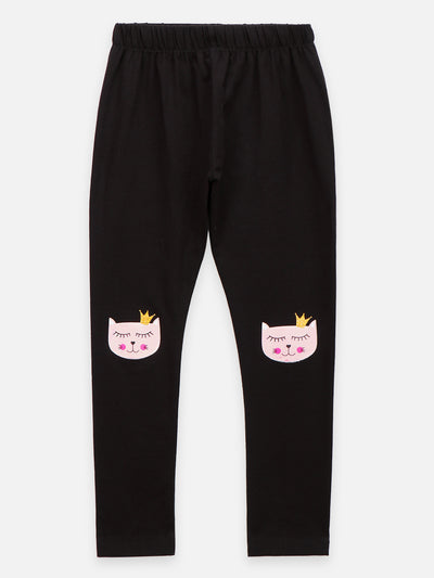 Meow Red black Pack of 2 Leggings