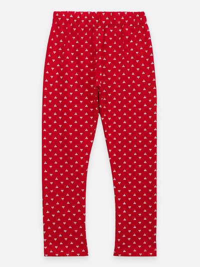 Meow Red black Pack of 2 Leggings