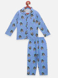Panda Print Collar Overall NightSuit