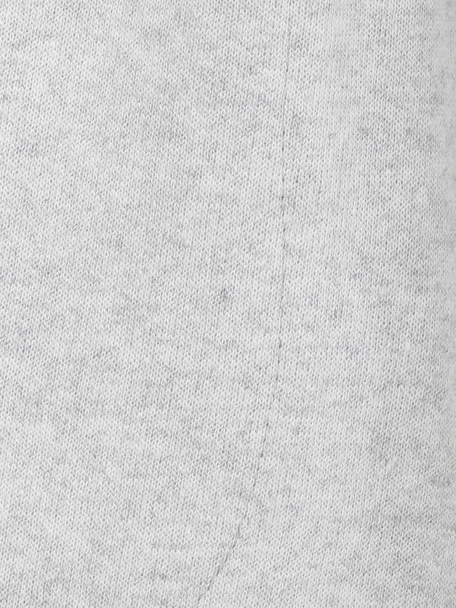 Melange Grey Knee Printed Fleece TrackPant