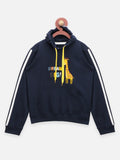 Dream Big Print Navy Hoodie