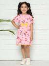 Baby Pink Floral Bow Dress