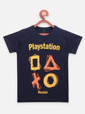 Black Orange PlayStation Print T-shirt - Pack of 2