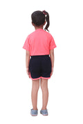 Neon Pink Tshirt With Short Lounge Set