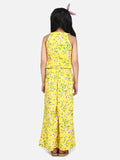 Yellow Floral Bell Jumpsuit