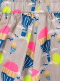 Pink Grey Funky Dungaree Skirt Set