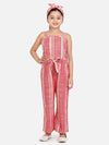 Maroon Organic Cotton Weaved Full Jumpsuit