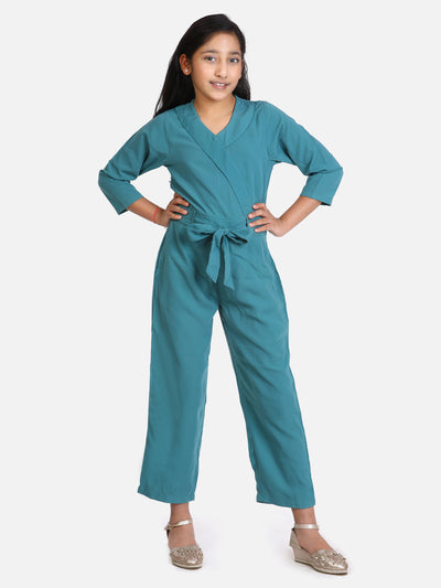 Turquoise Party Full Jumpsuit