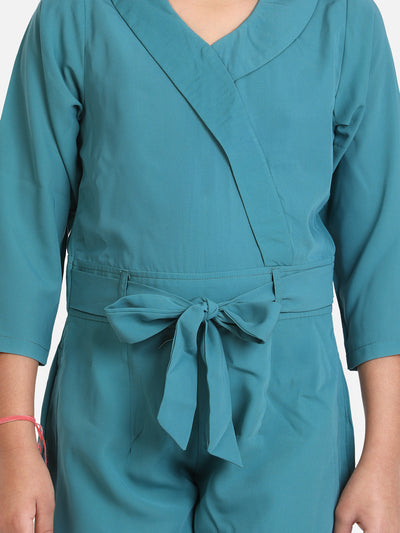 Turquoise Party Full Jumpsuit