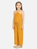 Mustard Ring Design Full Jumpsuit