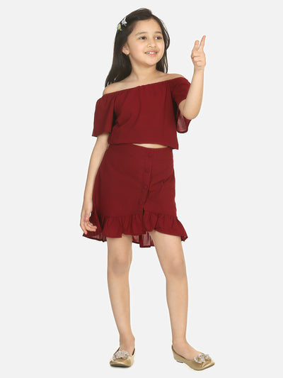 Maroon Coordinated Clothing Set