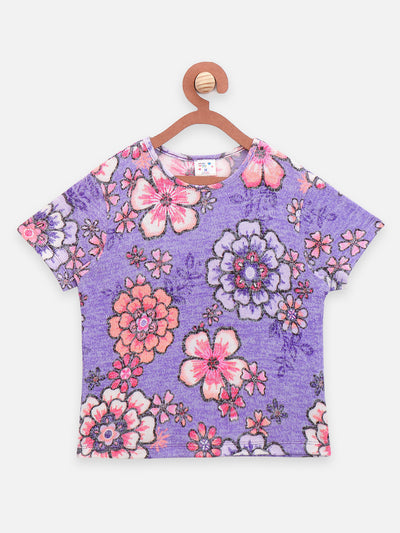 Stars & Floral Print Summer Cool Top Pack of 2