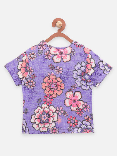 Stars & Floral Print Summer Cool Top Pack of 2
