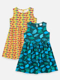 Funky Doll Printed Sleeveless Dress Pack of 2