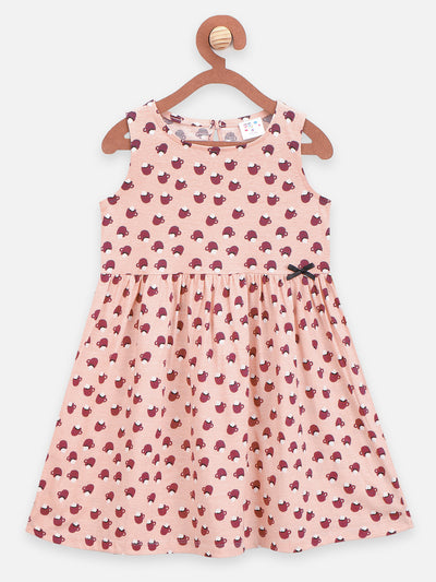 Swan & Coffee Printed Sleeveless Dress Pack of 2