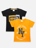 Awaken Printed Summer Cool Tshirt Pack of 2
