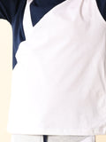 Colorblock T-shirt with Drawstring Short Set