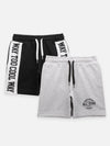 Printed Mid Rise Drawstring Shorts Pack of 2