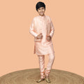 Kurta Pyjama Set with Embossed Nehru Jacket