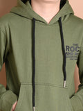 Front Pocket Designed Hooded Sweatshirt