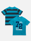 Alpha Stripes Printed Summer Cool Tshirts Pack of 2