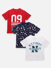 Multi Printed Summer Cool Tshirts Set of 3