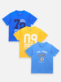 Numeric Printed Summer Cool Tshirts Pack of 3
