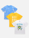 To Space Printed  Summer Cool Tshirts Pack of 3