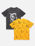 Multi Printed Summer Cool Tshirts Pack of 2