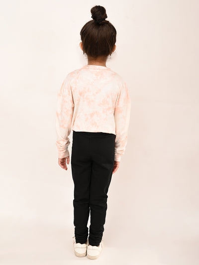 Tie Dye Printed Knot Top with Legging