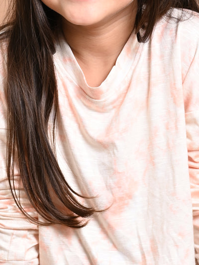 Tie Dye Printed Knot Top with Legging