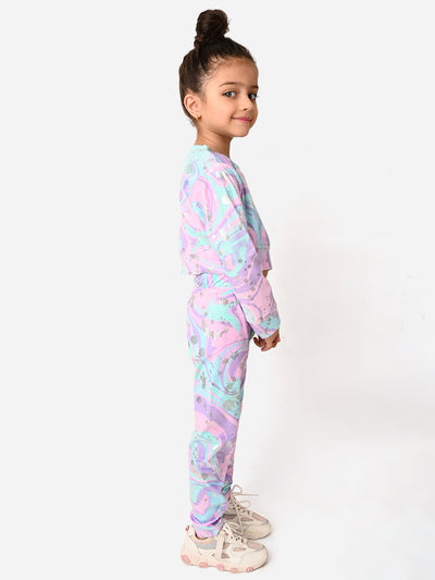 Designer Crop Sweatshirt Tee with Legging