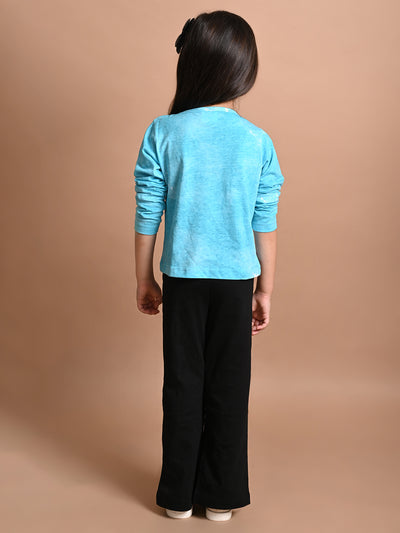 Tie Dye Printed Full Sleeve Top with Palazzo